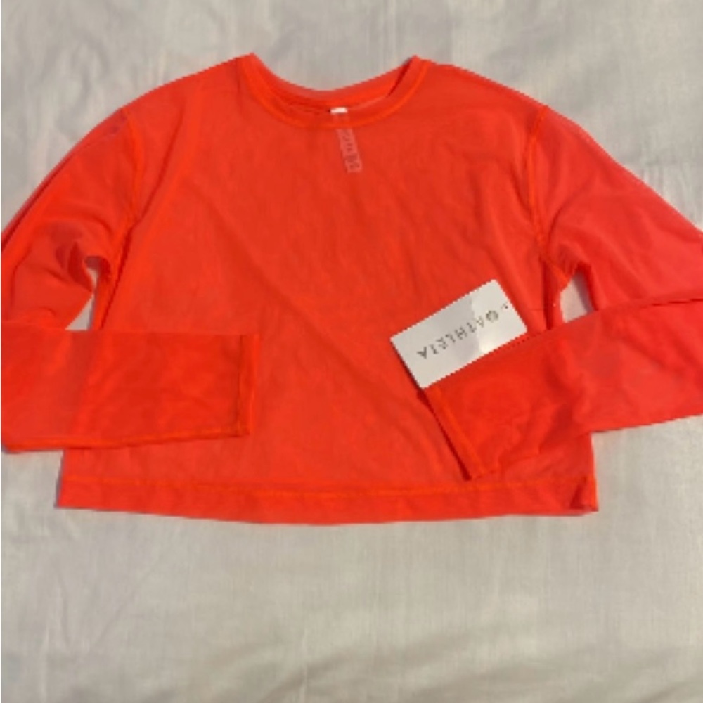 Athleta mesh long sleeve top NWT
